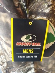 Mossy Oak Camo Shirt Men’s Large 42/44 Camouflage Short Sleeve Scent control