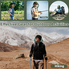 Mosquito Head Net Mesh, Face Neck Fly Netting Hood from Bugs Gnats Noseeums Scre