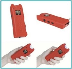 ALARM POLICE Women Safety Personal RECHARGEABLE LED FLASHLIGHT Stun Gun 80M RED