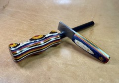 Bushcraft Camping Survival Firesteel Ferro Rod Hardwood Scraper Striker Set