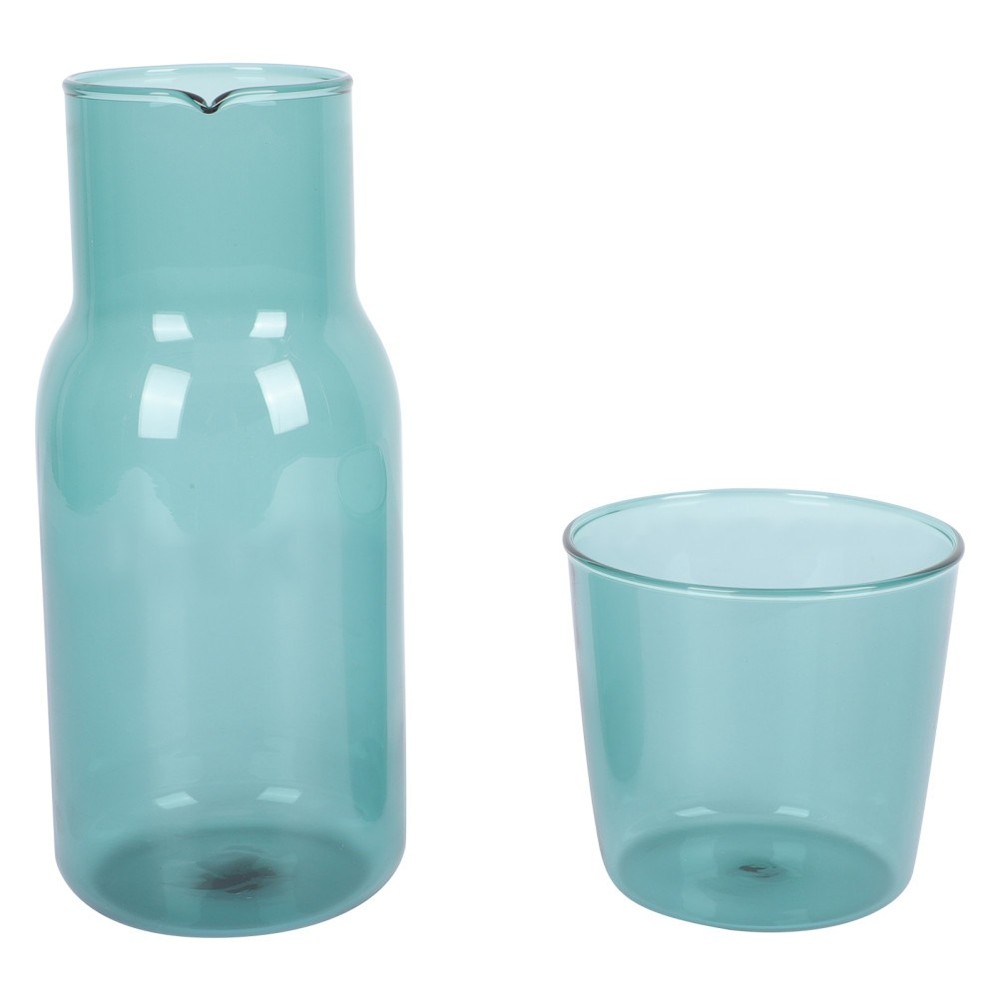 Water Glass Bottle Set Travel Drinking Cup Reusable Cups Pitcher