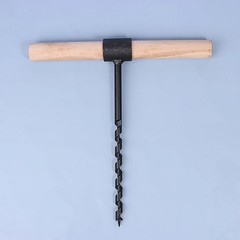 Outdoor Survival Hand Drill Carbon Steel Manual Auger Drill Self-Tapping Wood