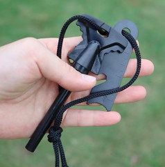 2pc Fire Starter Flint Steel Striker Survival Kit Ferro Rod Camping Outdoor Tool
